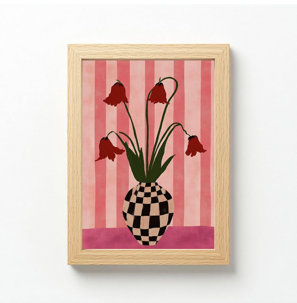 Tulips In A Vase Poster