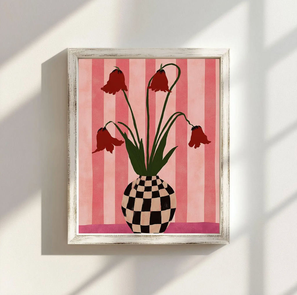 Tulips In A Vase Poster