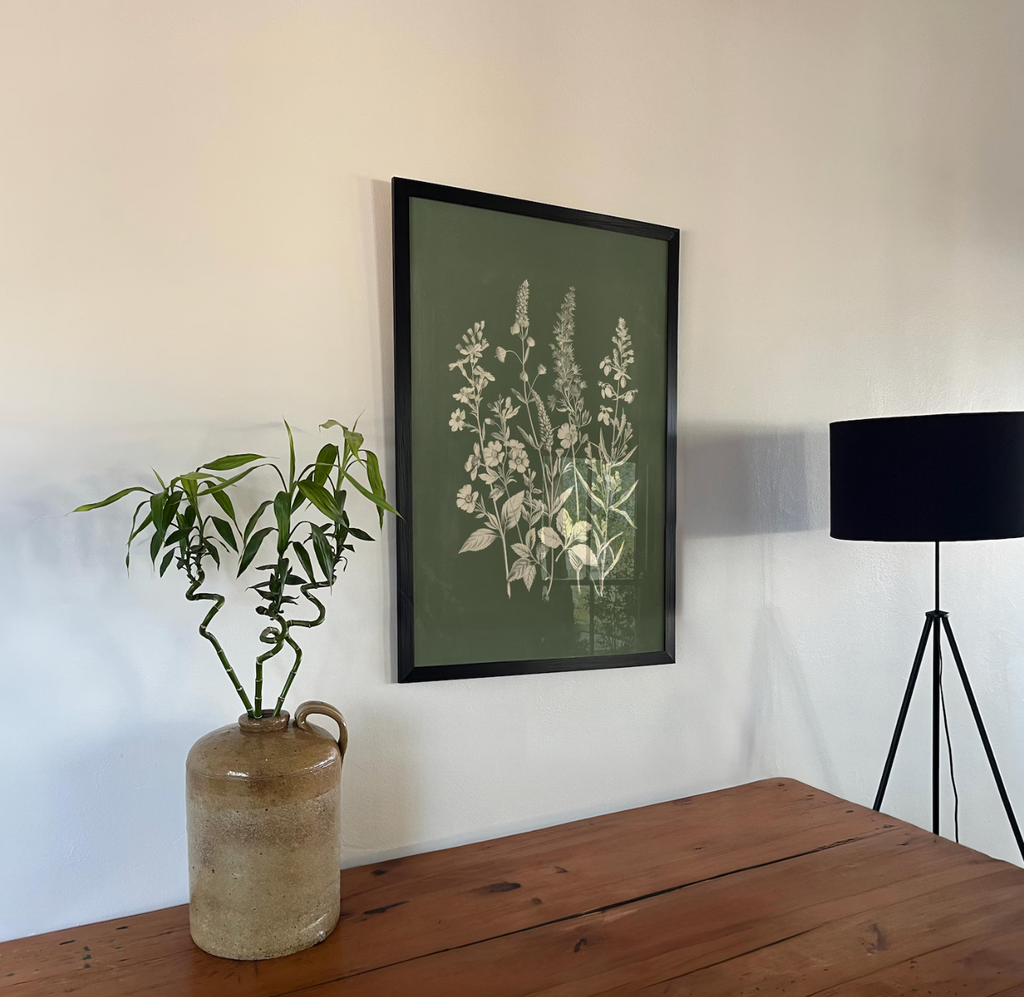 Dark Green Botanical Poster
