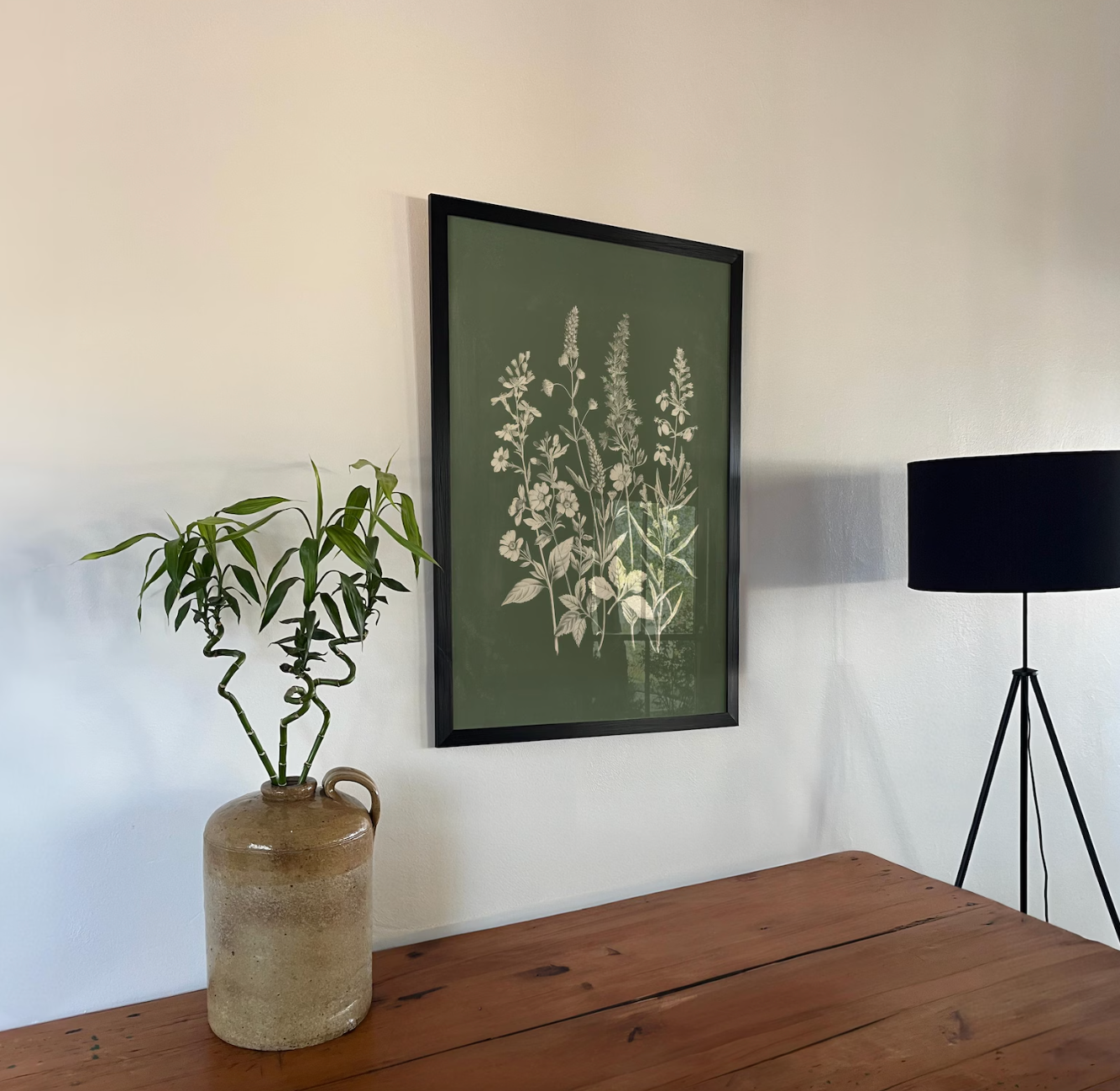 Dark Green Botanical Poster