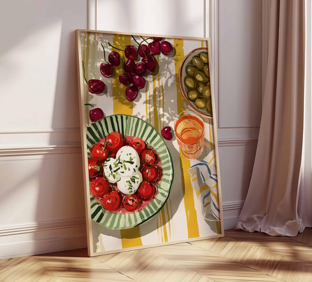 Mediterranean Kitchen Poster