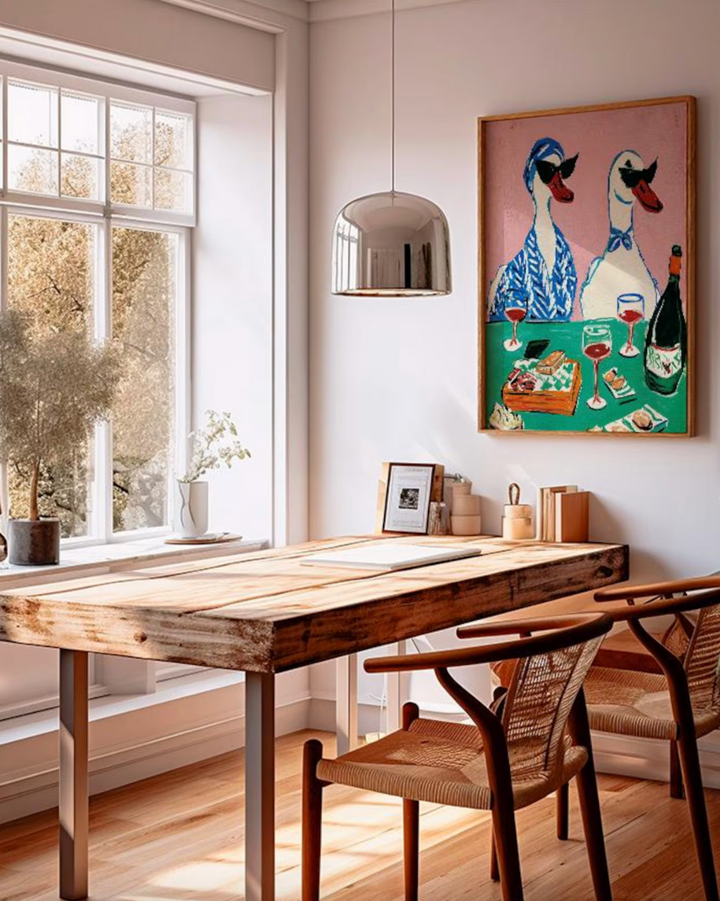 Duck Wine Party Poster