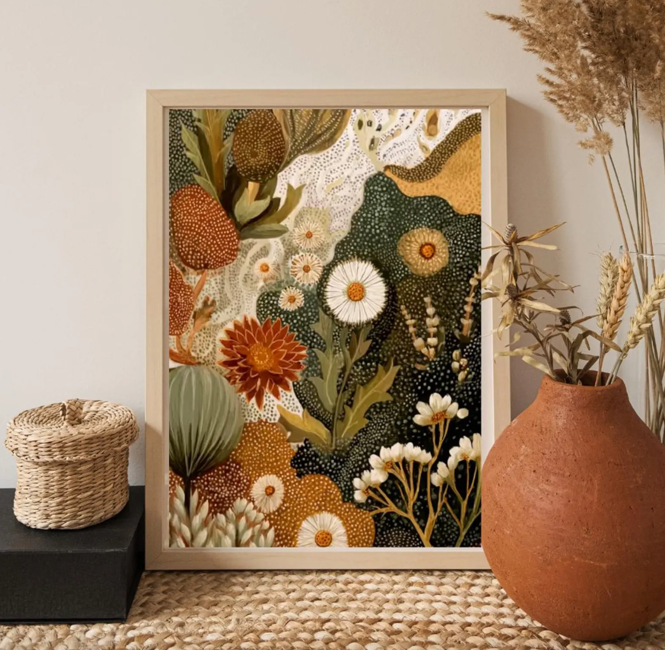 Abstract Botanical Poster