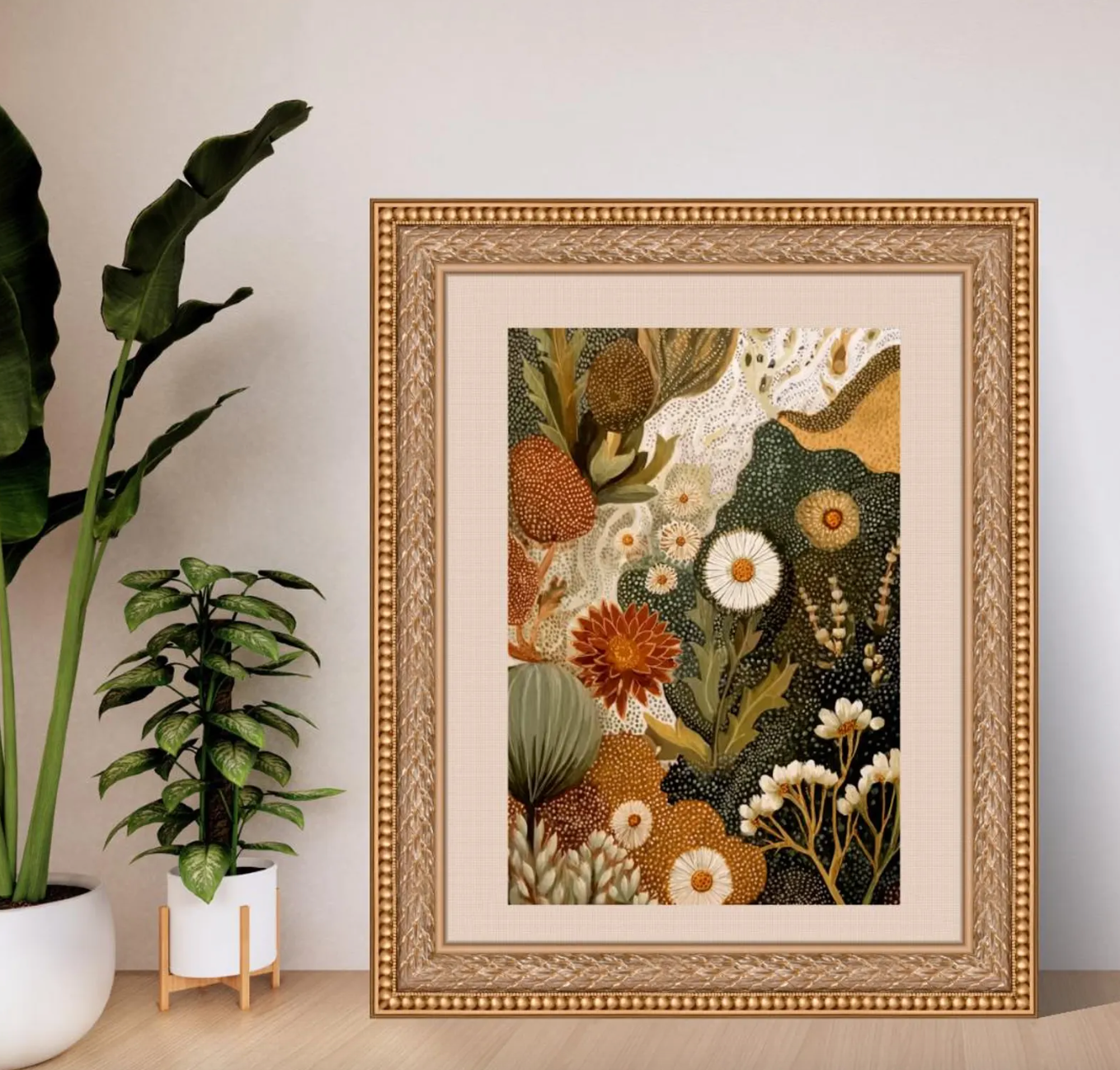 Abstract Botanical Poster