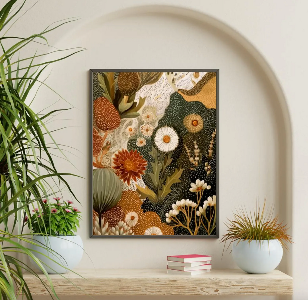 Abstract Botanical Poster