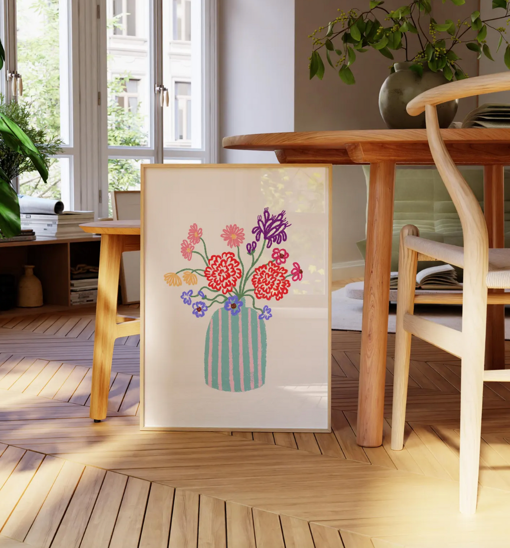 Minimalist Still Life Floral Poster