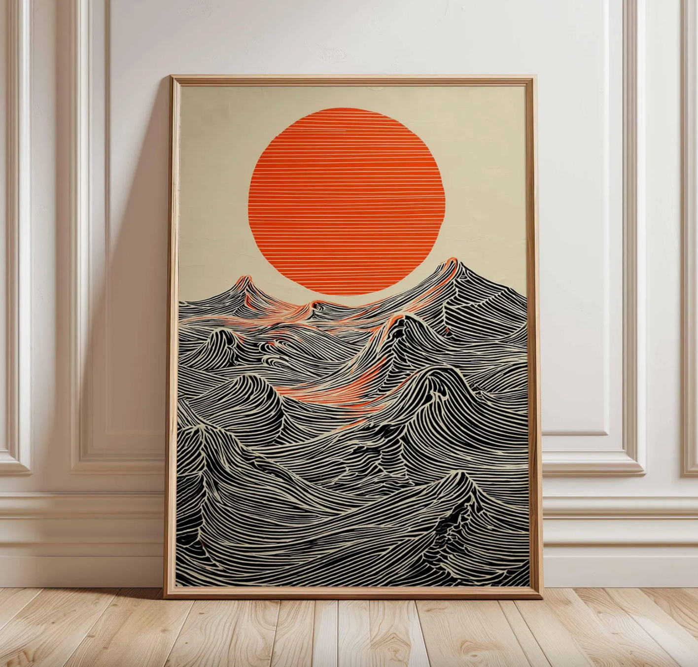 Sun and Waves Poster