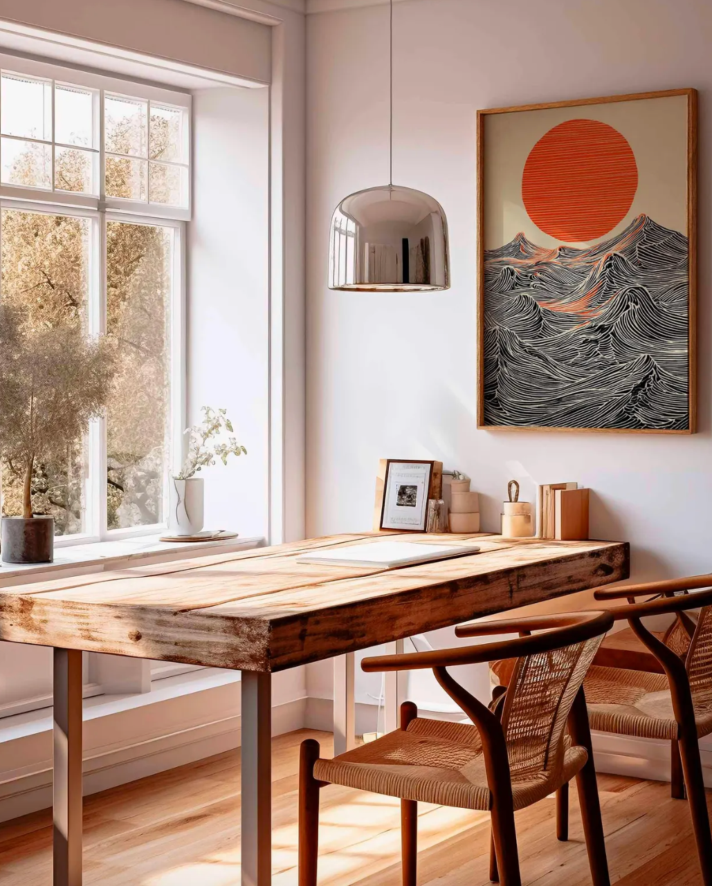 Sun and Waves Poster