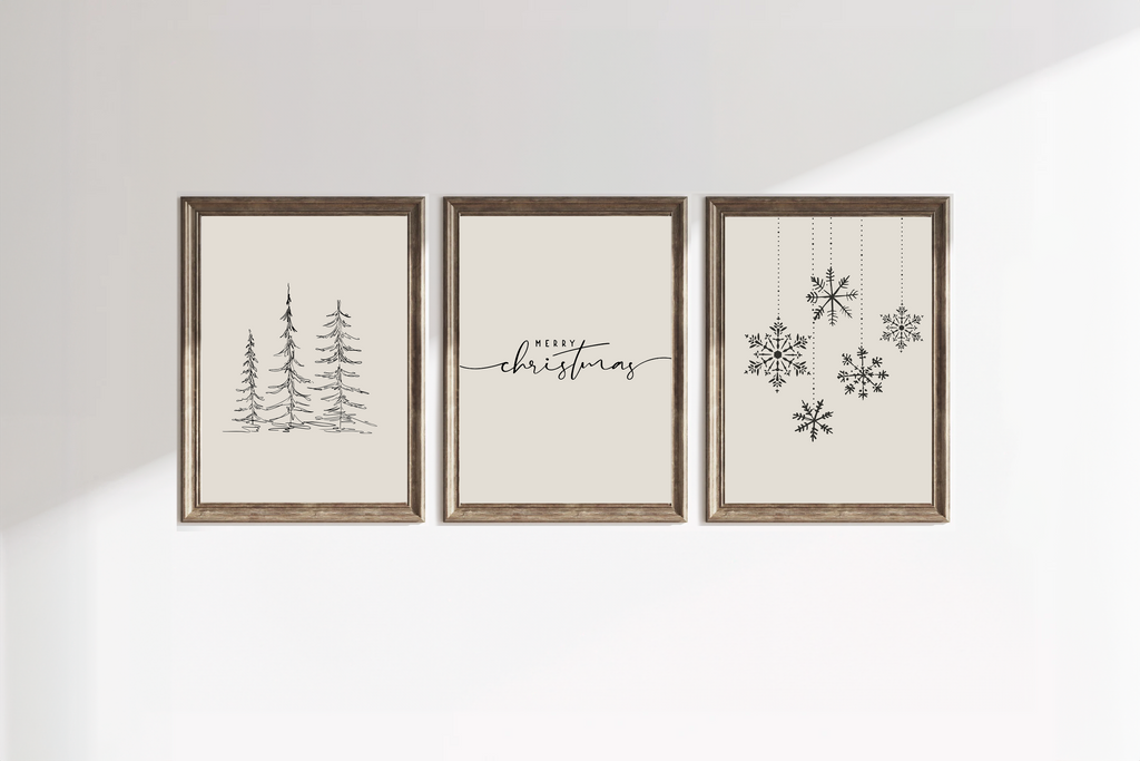 Copy of Merry Christmas Minimal Script Poster