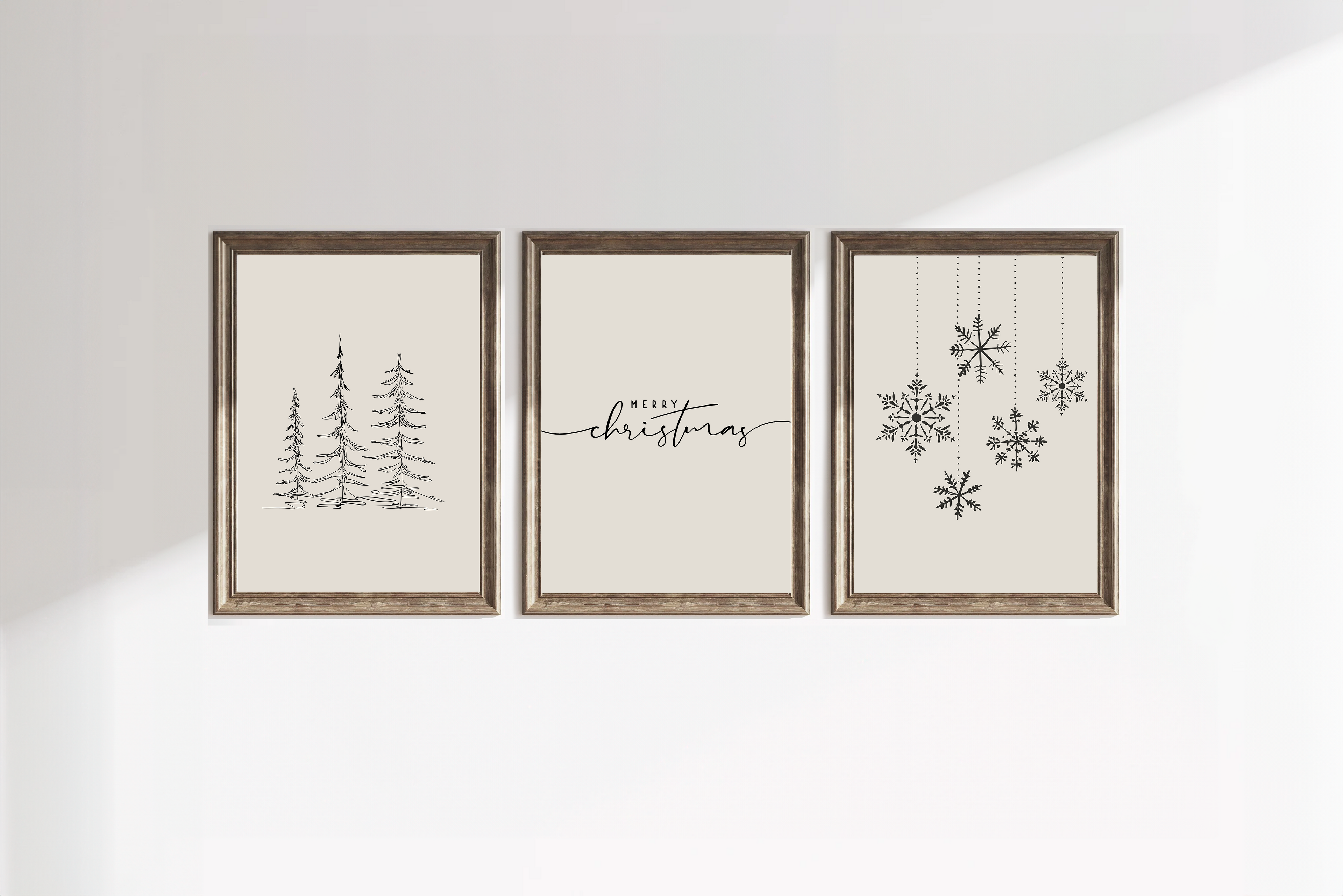 Copy of Merry Christmas Minimal Script Poster