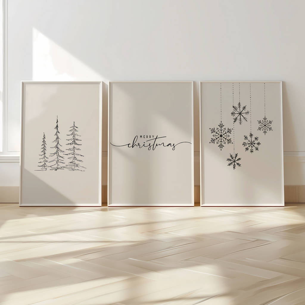 Copy of Merry Christmas Minimal Script Poster